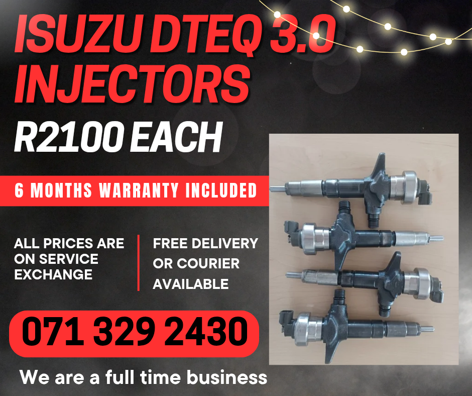 ISUZU DTEQ 3.0 INJECTORS FOR SALE WITH WARRANTY INCLUDED - Private Seller