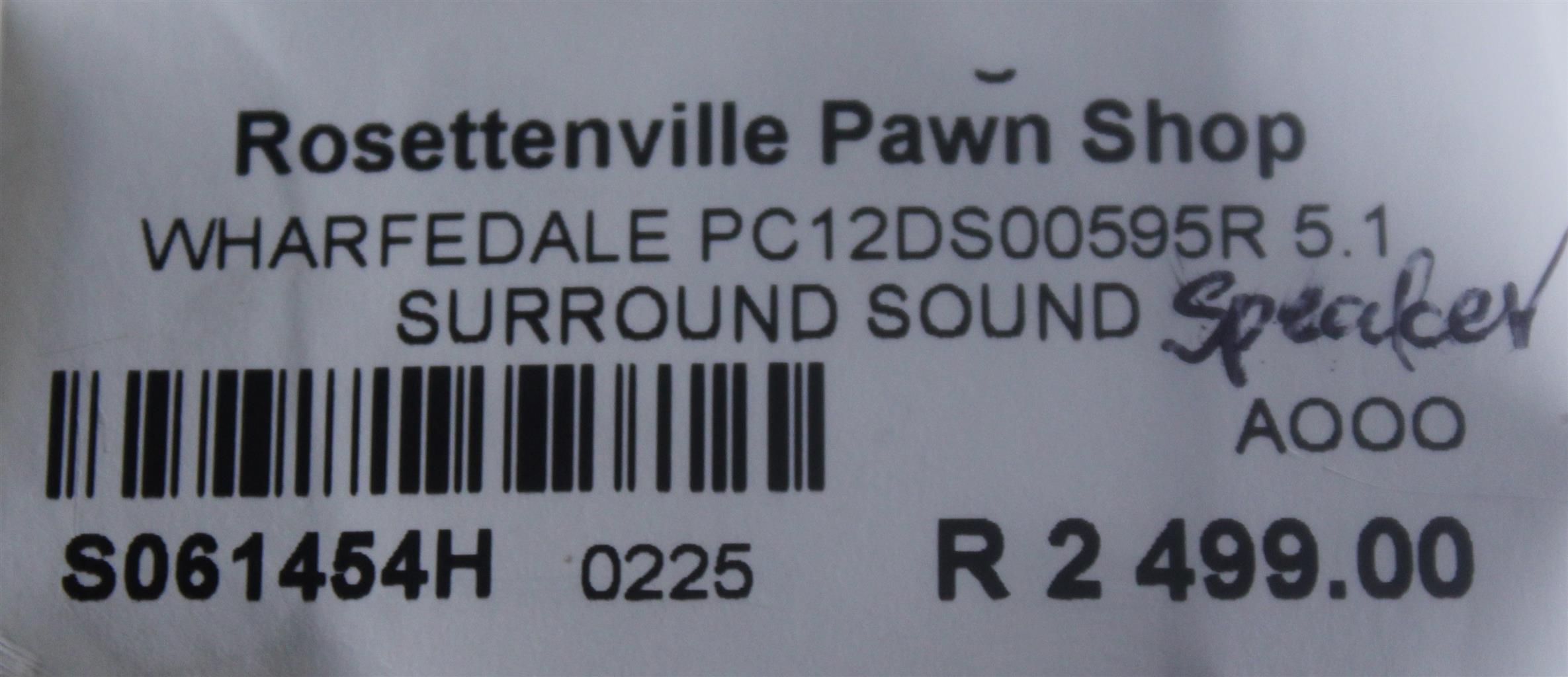 WHARFEDALE PC12D500596R 5.1 SURROUND SOUND SPEAKER S061454H
