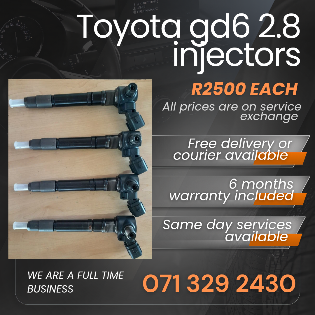 TOYOTA GD6 2.8 INJECTORS FOR SALE WITH WARRANTY - Private Seller TOYOTA GD6 2.8 INJECTORS FOR SALE WITH WARRANTY - Private Seller