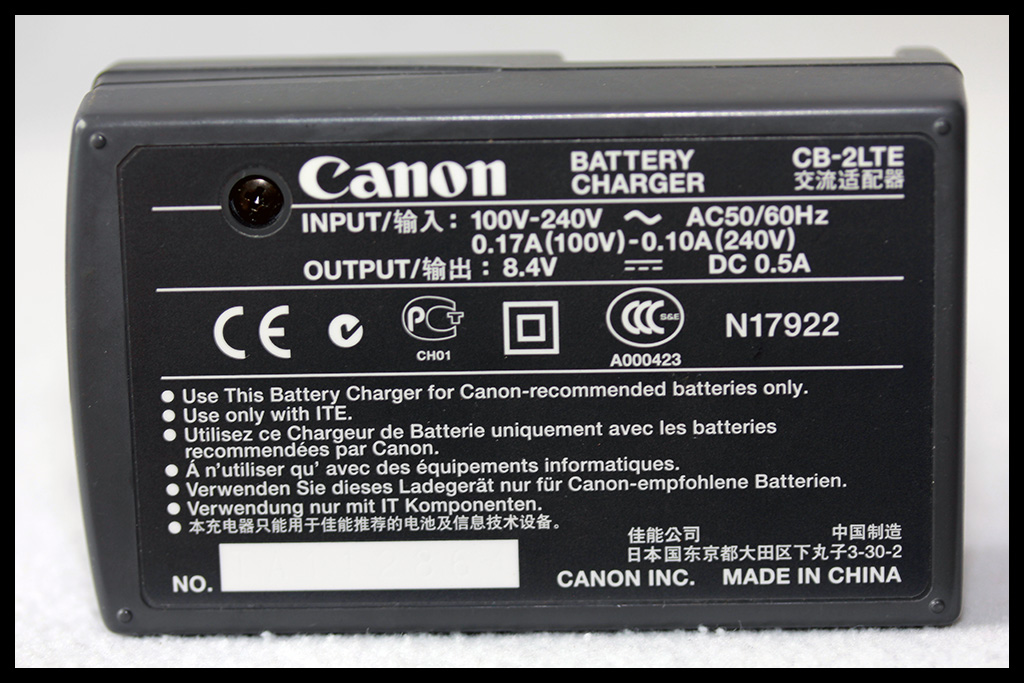 Canon CB-2LTE Battery Charger