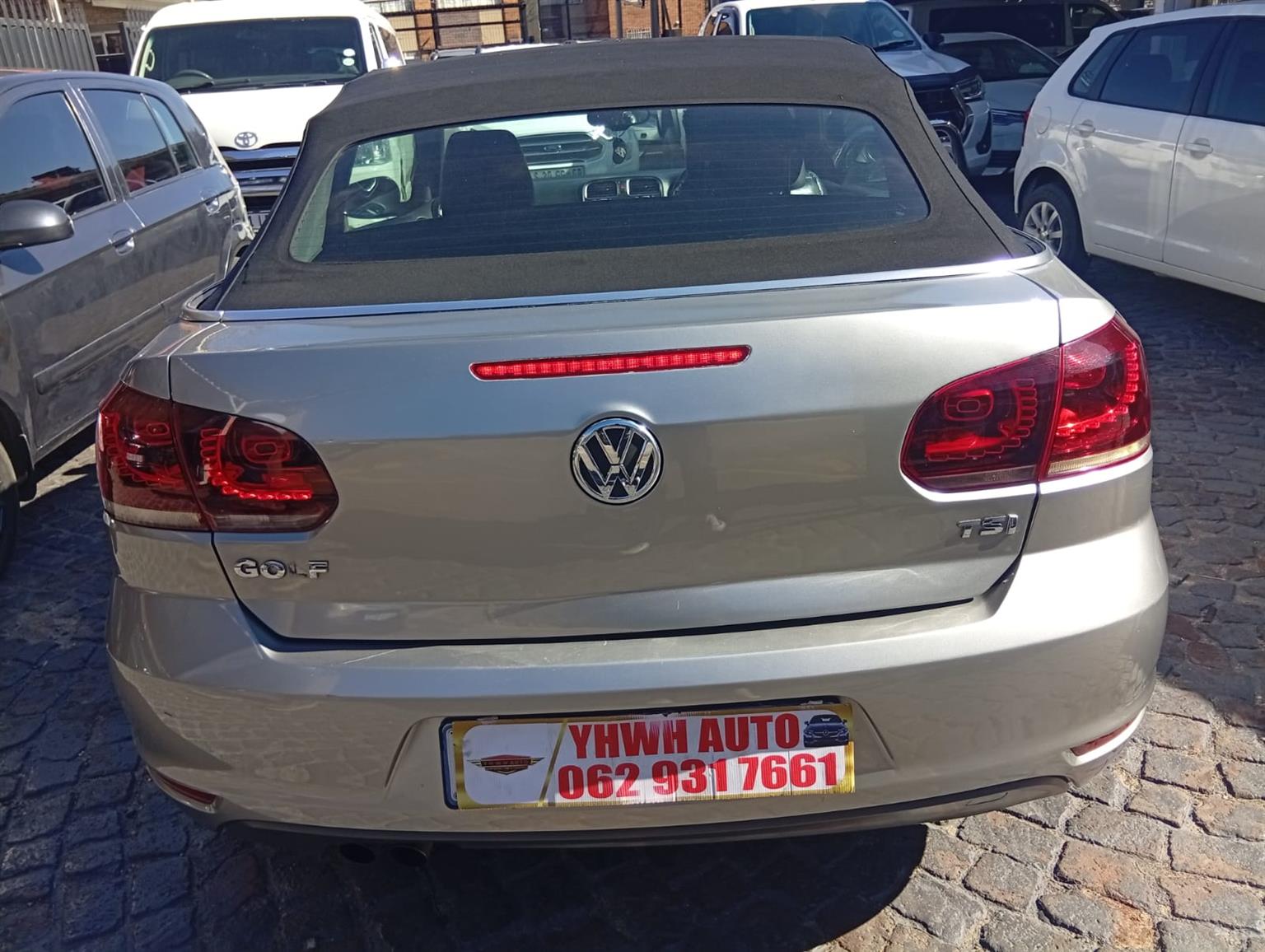 2013 Volkswagen Golf DSG Cabriolet 1.4TSI Comfortline Automatic  Leathe