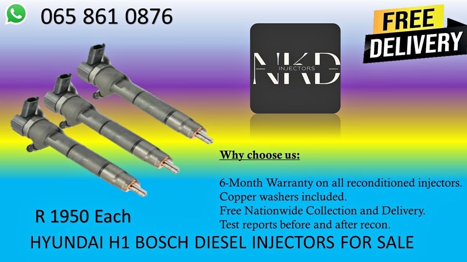 HYUNDAI H1 BOSCH DIESEL INJECTRS FOR SALE ON EXCHANGE OR RECON