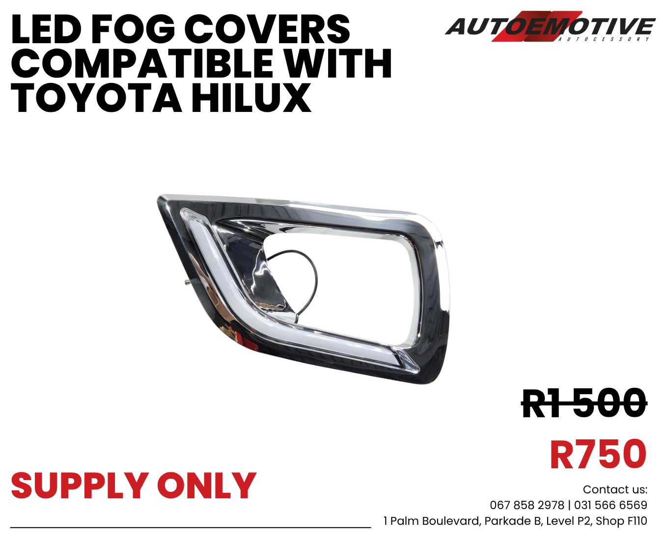 LED Fog Cover compatible with Toyota Hilux - Private Seller LED Fog Cover compatible with Toyota Hilux - Private Seller