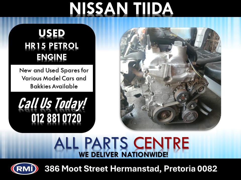 Nissan Tiida Used HR15 Petrol Engine for Sale Nissan Tiida Used HR15 Petrol Engine for Sale