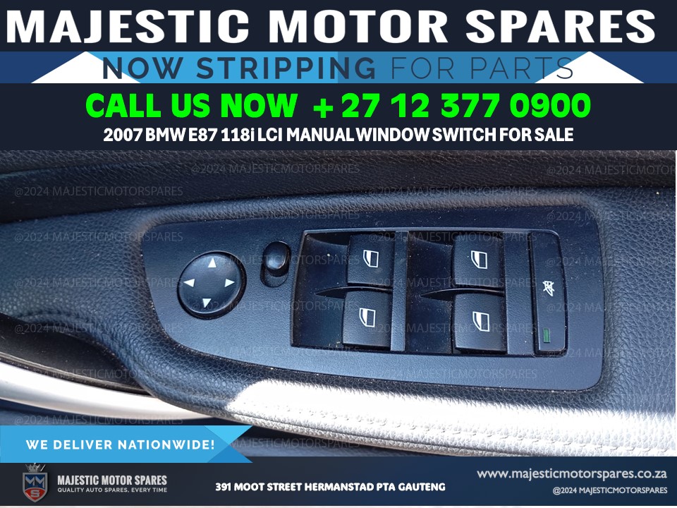 2007 BMW 118i E87 LCI Manual Vehicle Window Switch Main for Sale - Private Seller
