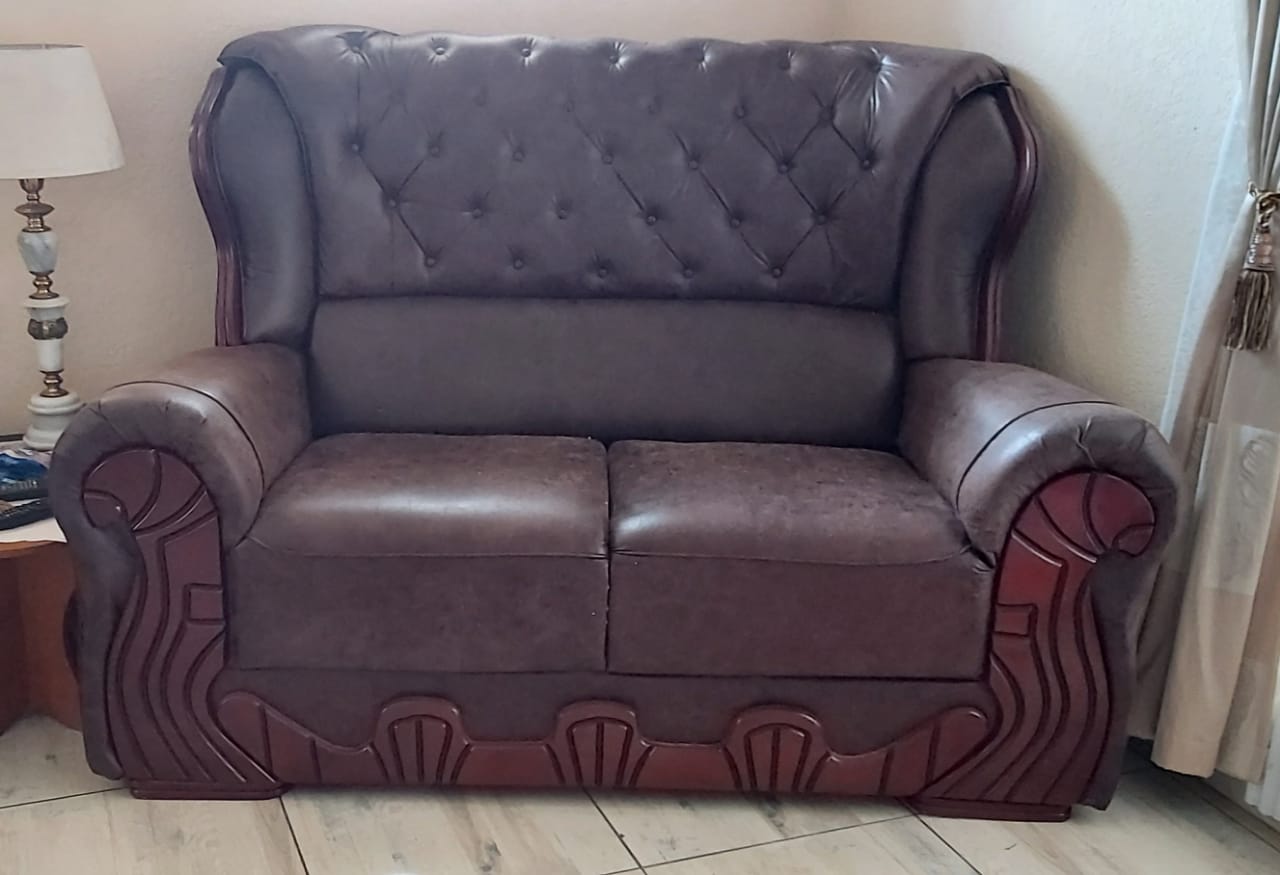 Trojan leather lounge suit