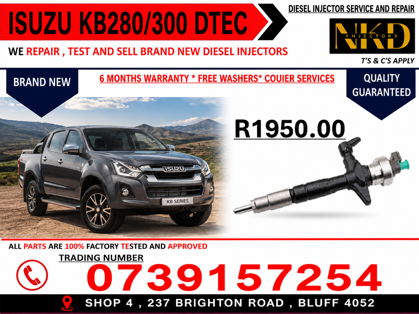 KB280/300 DTEC INJECTORS -DEALS YOU CAN'T MISS OUT ON - Private Seller KB280/300 DTEC INJECTORS -DEALS YOU CAN'T MISS OUT ON - Private Seller