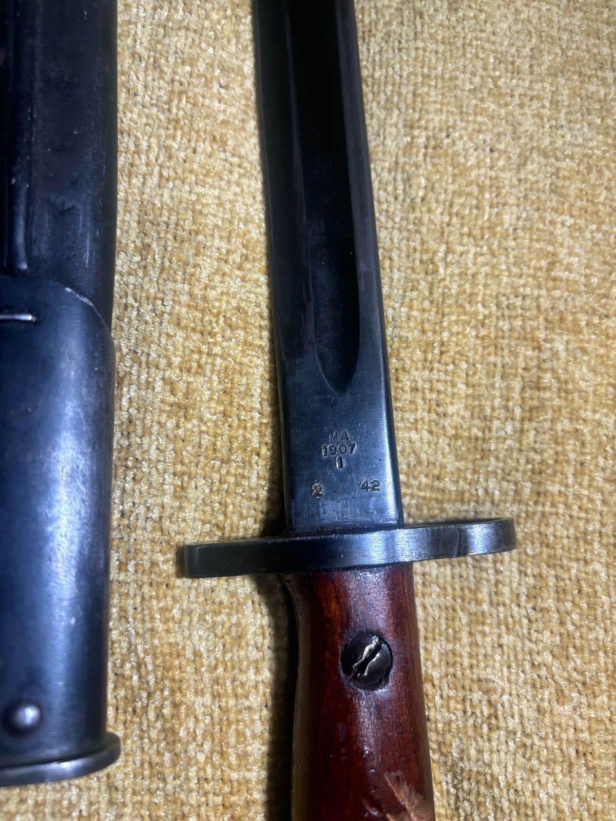 Antique bayonet and scabbord for man cave - collectors item