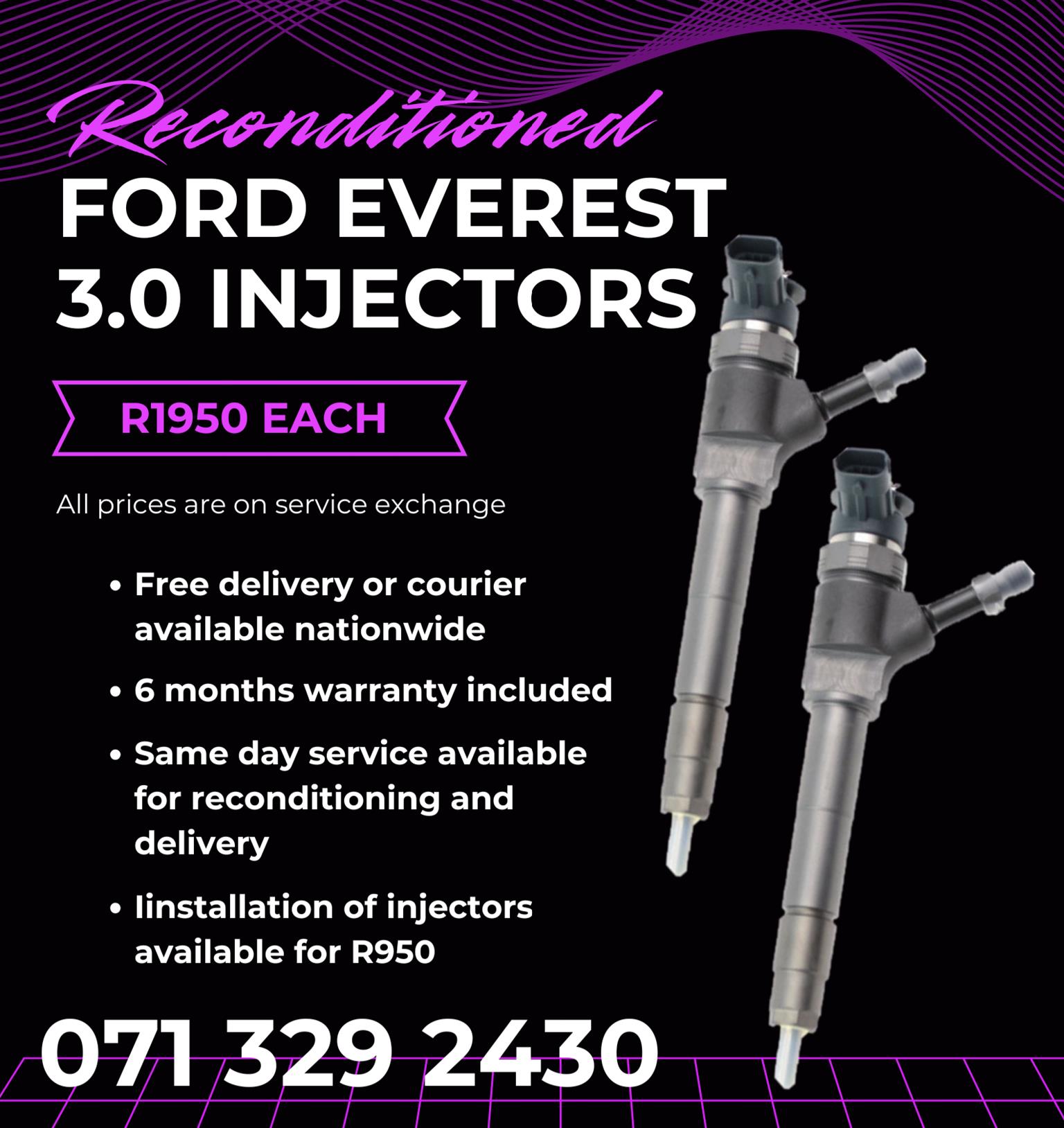 FORD EVEREST 3.0 INJECTORS FOR SALE WITH WARRANTY - Private Seller FORD EVEREST 3.0 INJECTORS FOR SALE WITH WARRANTY - Private Seller