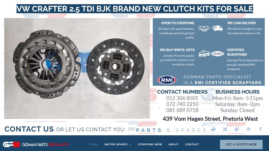 VW CRAFTER 2.5 TDI BJK BRAND NEW CLUTCH KITS FOR SALE - Private Seller VW CRAFTER 2.5 TDI BJK BRAND NEW CLUTCH KITS FOR SALE - Private Seller