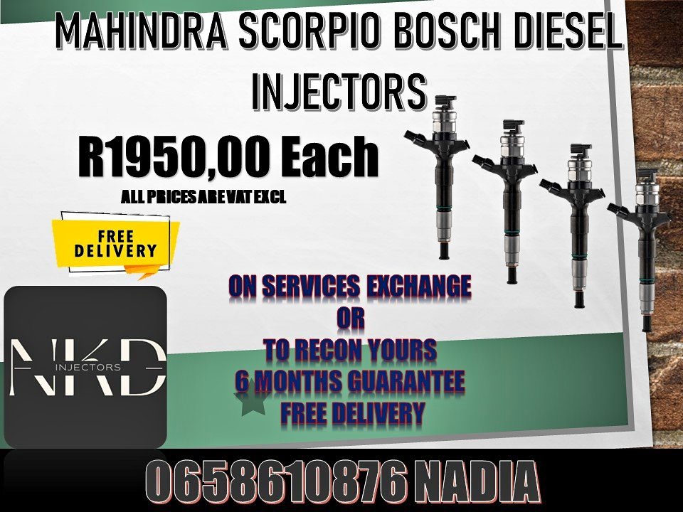 MAHINDRA SCORPIO BOSCH DIESEL INJECTORS RECONDITION OR BUY NEW - Private Seller MAHINDRA SCORPIO BOSCH DIESEL INJECTORS RECONDITION OR BUY NEW - Private Seller