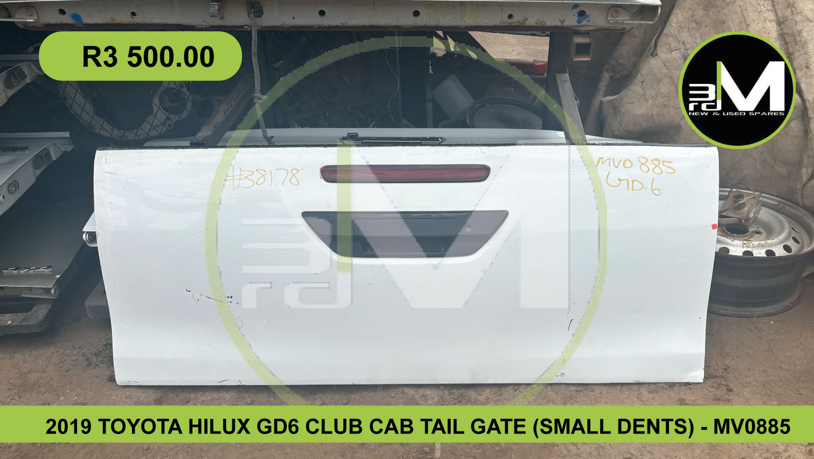 2019 TOYOT A HILUX GD6 CLUB CAB TAILGATE (SMALL DENTS) - MV0885 - Private Seller