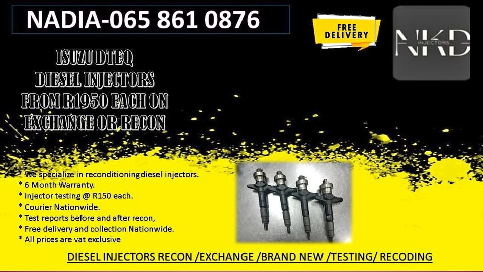 ISUZU DTEQ DIESEL INJECTORS FOR SALE WE RECON OR EXCHANGE