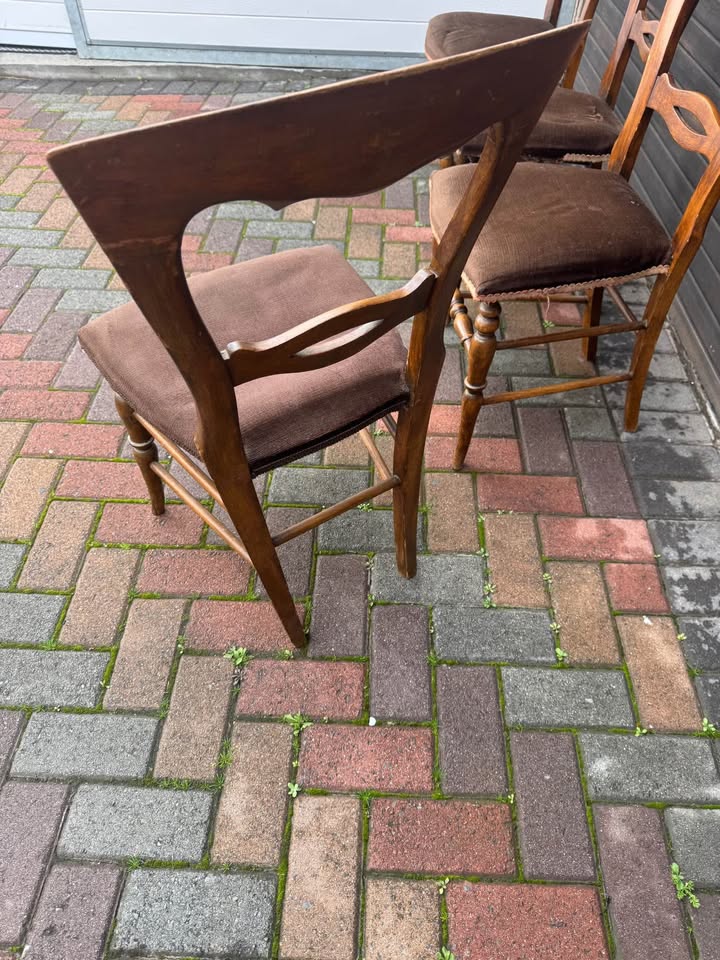 Antique walnut Kitchen chairs