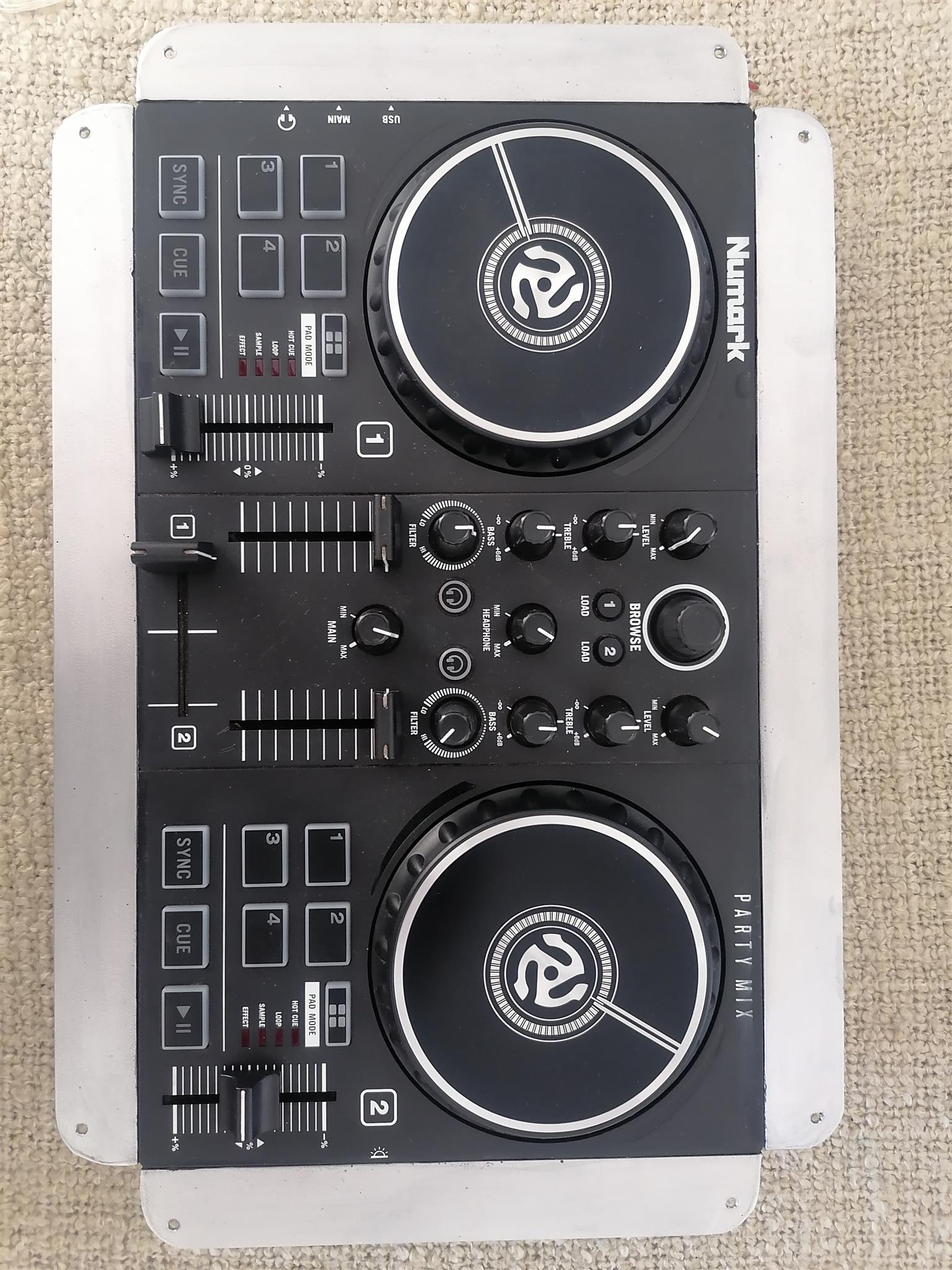 Numark party mix pro. Works with Virtual DJ and Serato
