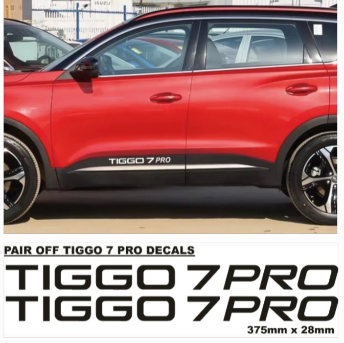 Chery Tiggo 7 Pro lower side door stickers decals - Private Seller