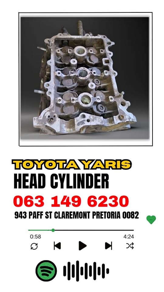 Toyota Yaris head cylinder available and many more - Private Seller