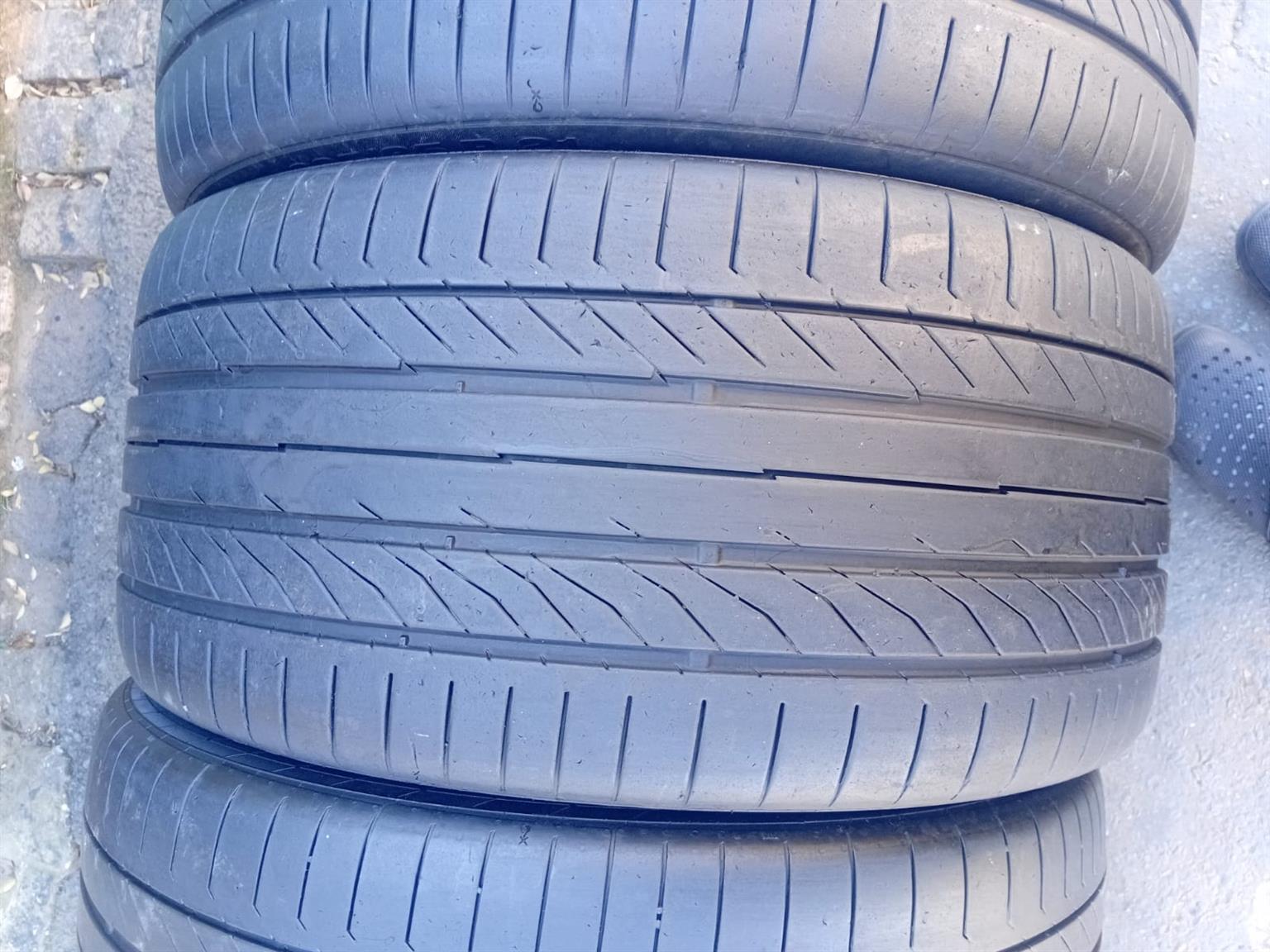 295/35/21 × 4 Continental Sport Contact5 fairly used tyres - Private Seller