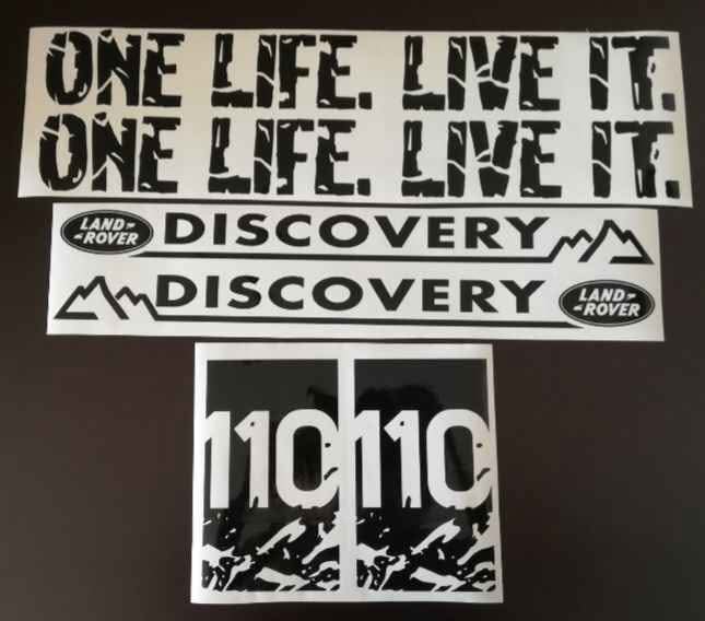 Used Land Rover Defender 110 stickers decals badges emblems for sale in ...