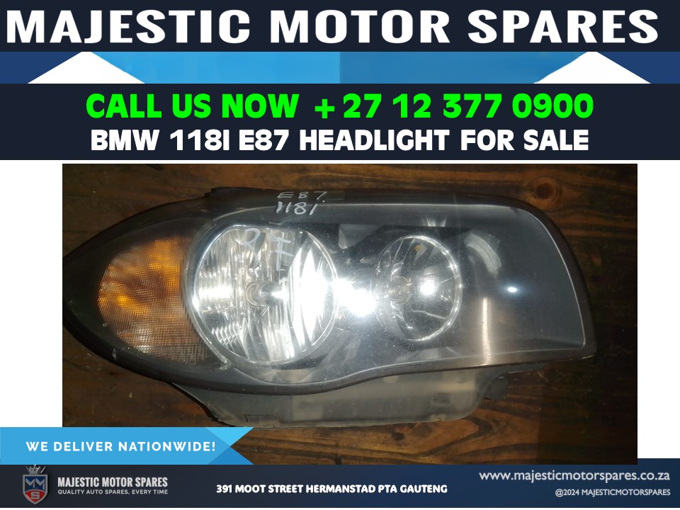 BMW E87 118i Headlight for Sale used - Private Seller BMW E87 118i Headlight for Sale used - Private Seller