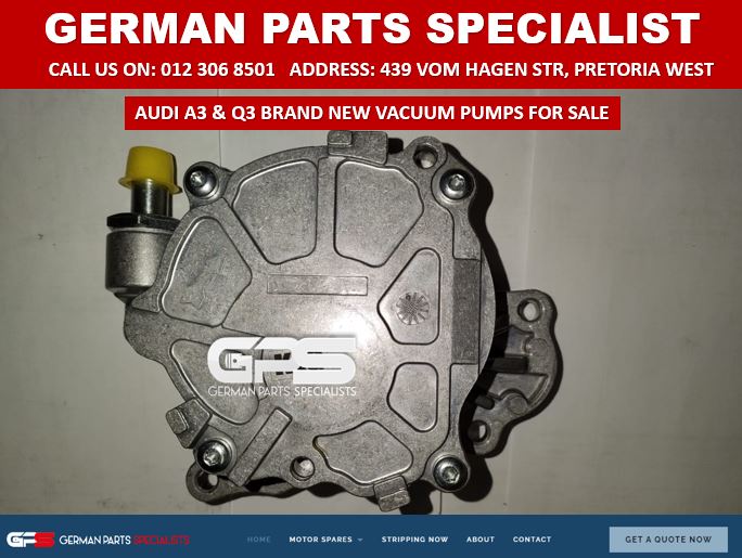 AUDI A3 / Q3 BRAND NEW VACUUM PUMPS FOR SALE - Private Seller AUDI A3 / Q3 BRAND NEW VACUUM PUMPS FOR SALE - Private Seller