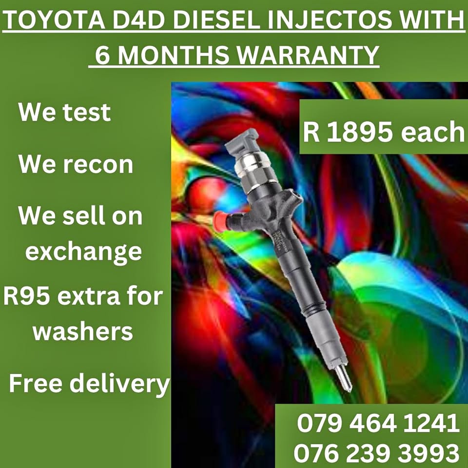 TOYOTA D4D DIESEL INJECTORS - Private Seller TOYOTA D4D DIESEL INJECTORS - Private Seller