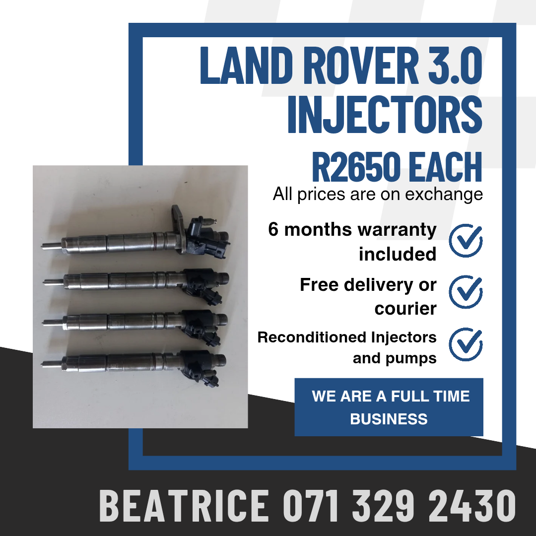 LAND ROVER 3.0 INJECTORS FOR SALE WITH WARRANTY - Private Seller LAND ROVER 3.0 INJECTORS FOR SALE WITH WARRANTY - Private Seller