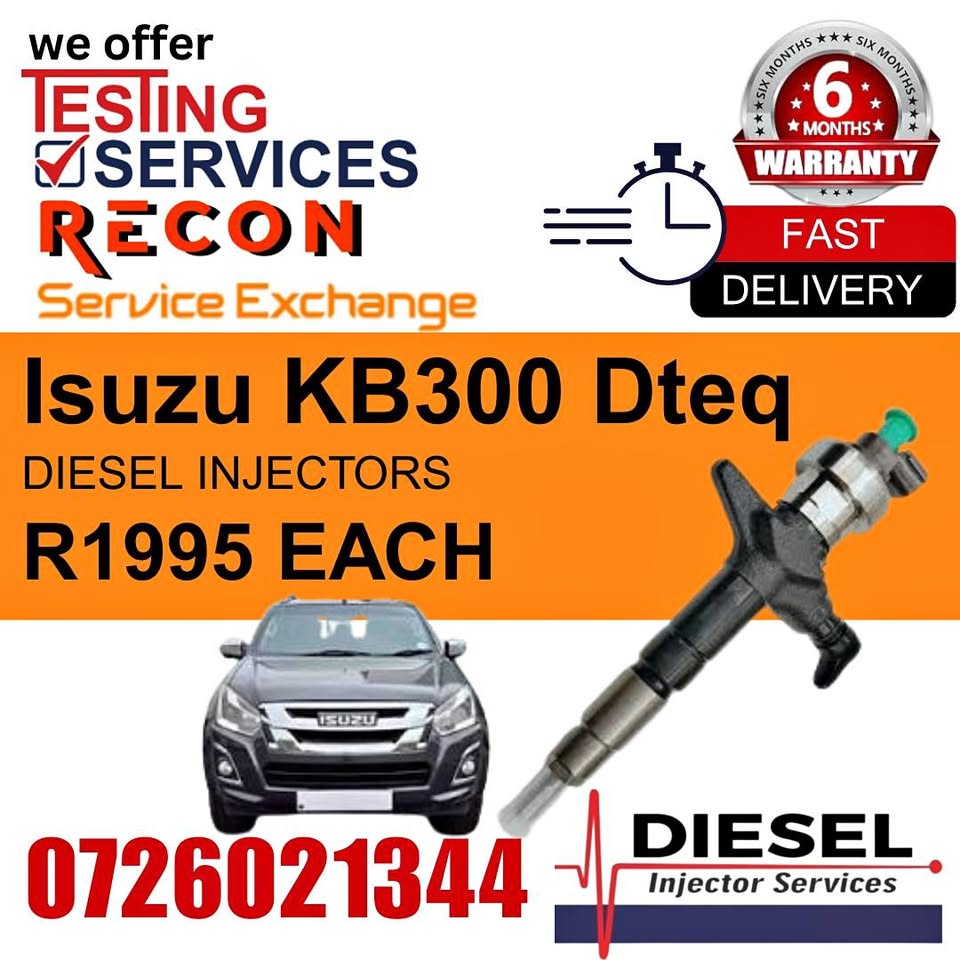 Isuzu KB300 Dteq diesel injectors for sale