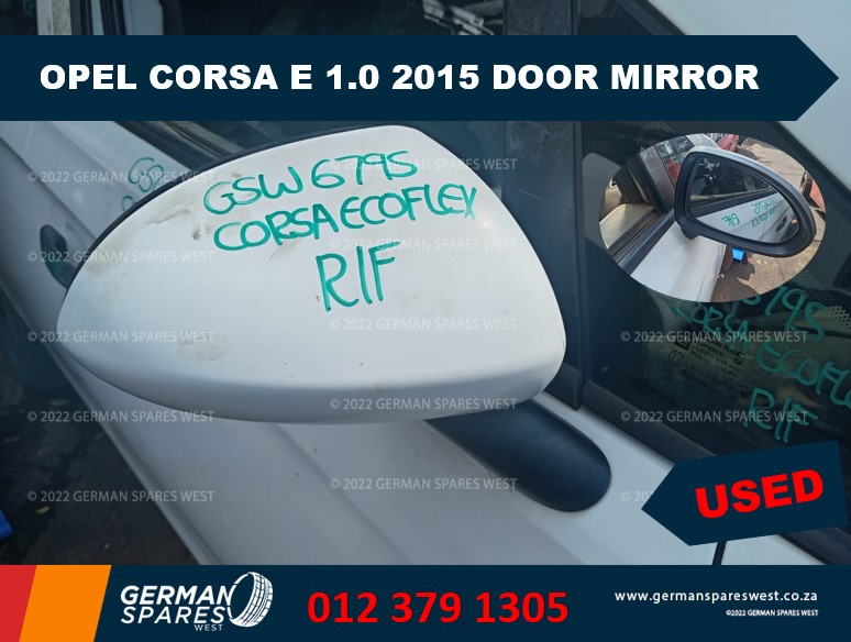 OPEL CORSA E 1.0 2015 USED DOOR MIRROR FOR SALE - Private Seller OPEL CORSA E 1.0 2015 USED DOOR MIRROR FOR SALE - Private Seller
