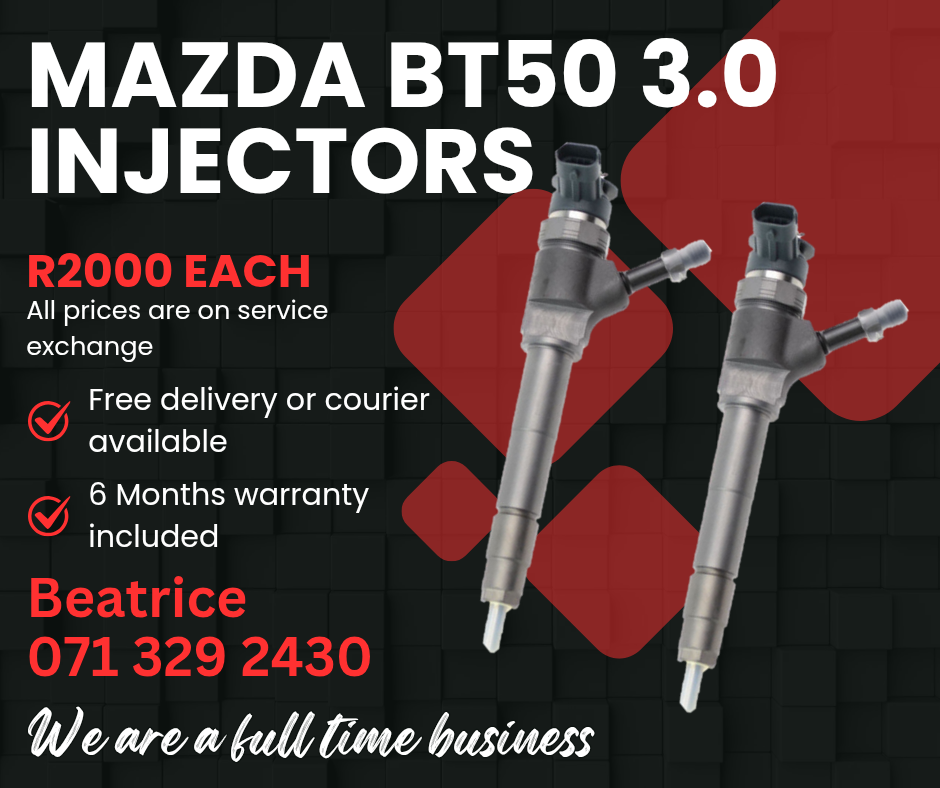 MAZDA BT50 3.0 DIESEL INJECTORS FOR SALE WITH WARRANTY ON - Private Seller MAZDA BT50 3.0 DIESEL INJECTORS FOR SALE WITH WARRANTY ON - Private Seller