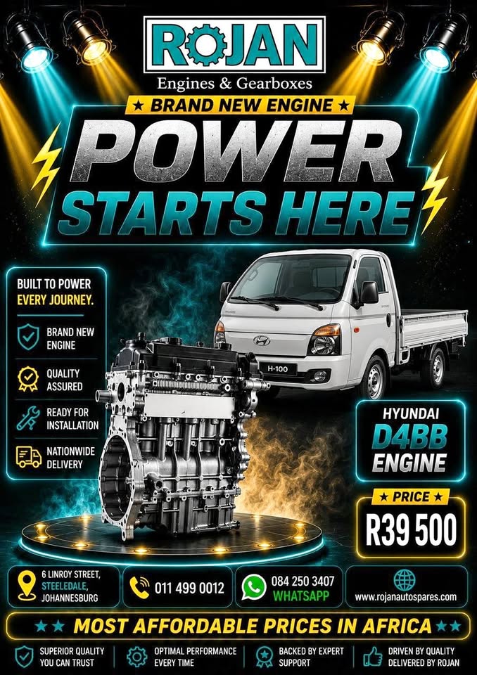 BRAND NEW-HYUNDAI D4BB ENGINE AT ROJAN ENGINES AND GEARBOXES - Private Seller BRAND NEW-HYUNDAI D4BB ENGINE AT ROJAN ENGINES AND GEARBOXES - Private Seller