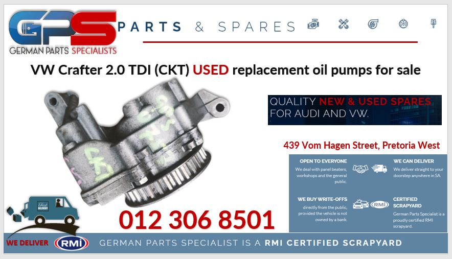 VW Crafter 2.0 TDI (CKT) used replacement oil pumps for sale - Private Seller VW Crafter 2.0 TDI (CKT) used replacement oil pumps for sale - Private Seller