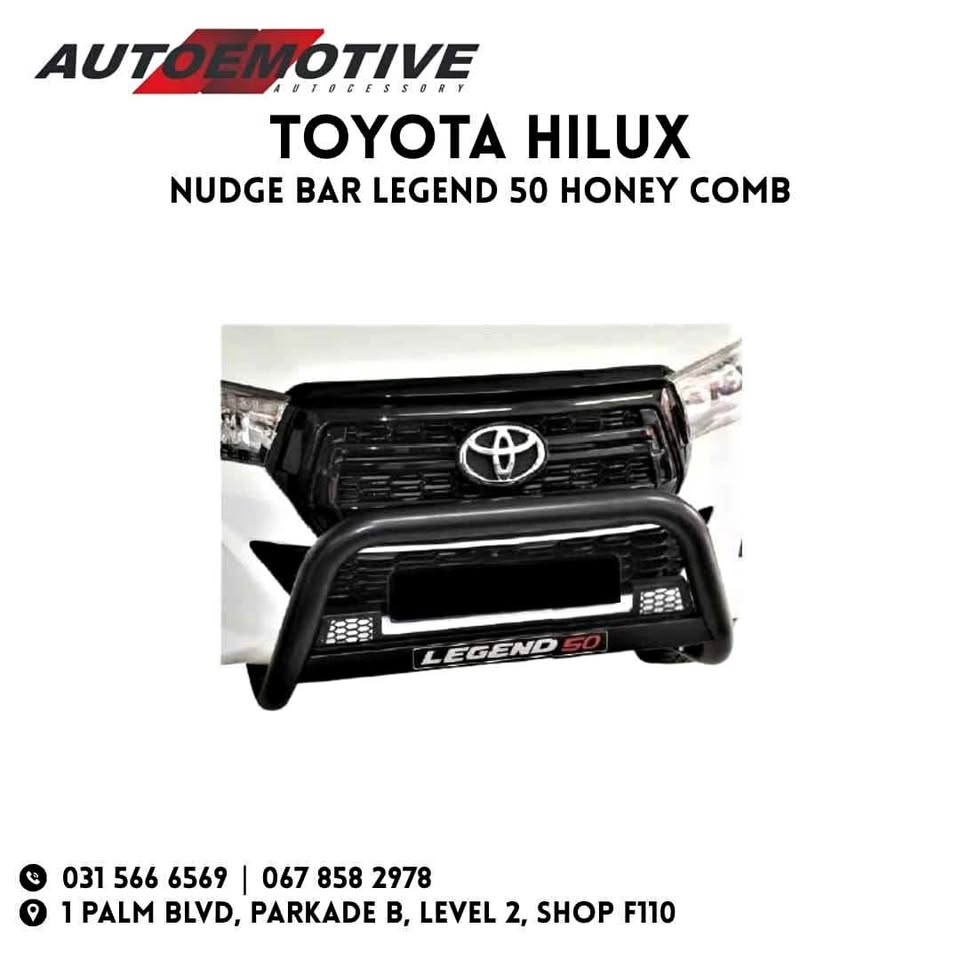Toyota Hilux Legend 50 Honey Comb Nudge Bar - Black - Private Seller