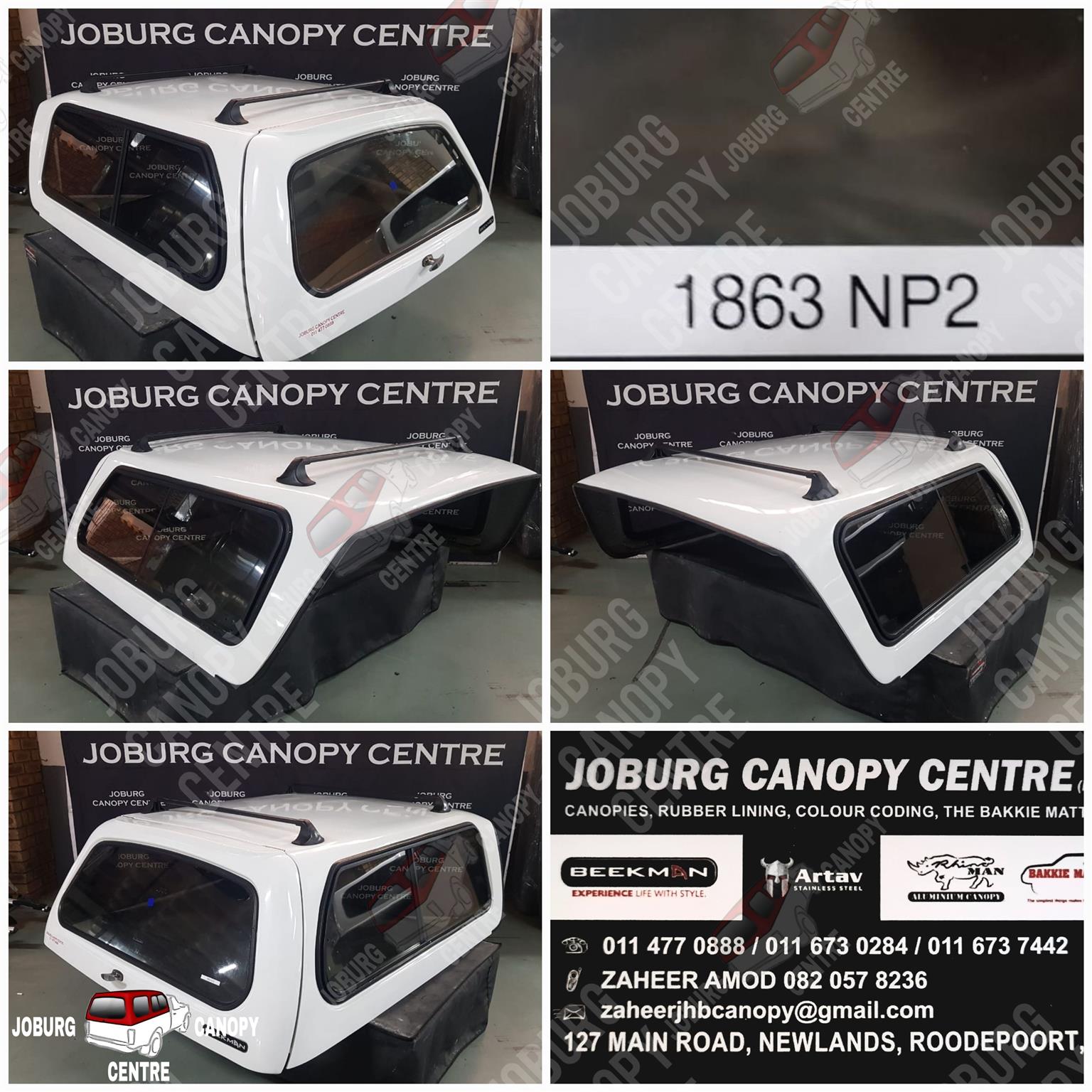 Nissan NP200 Lowline White Beekman Canopy 