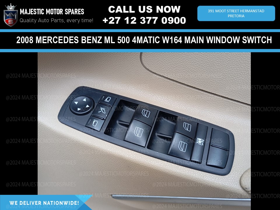 2008 Mercedes ML 500 4Matic W164 Main Window Switch for Sale - Used - Private Seller 2008 Mercedes ML 500 4Matic W164 Main Window Switch for Sale - Used - Private Seller