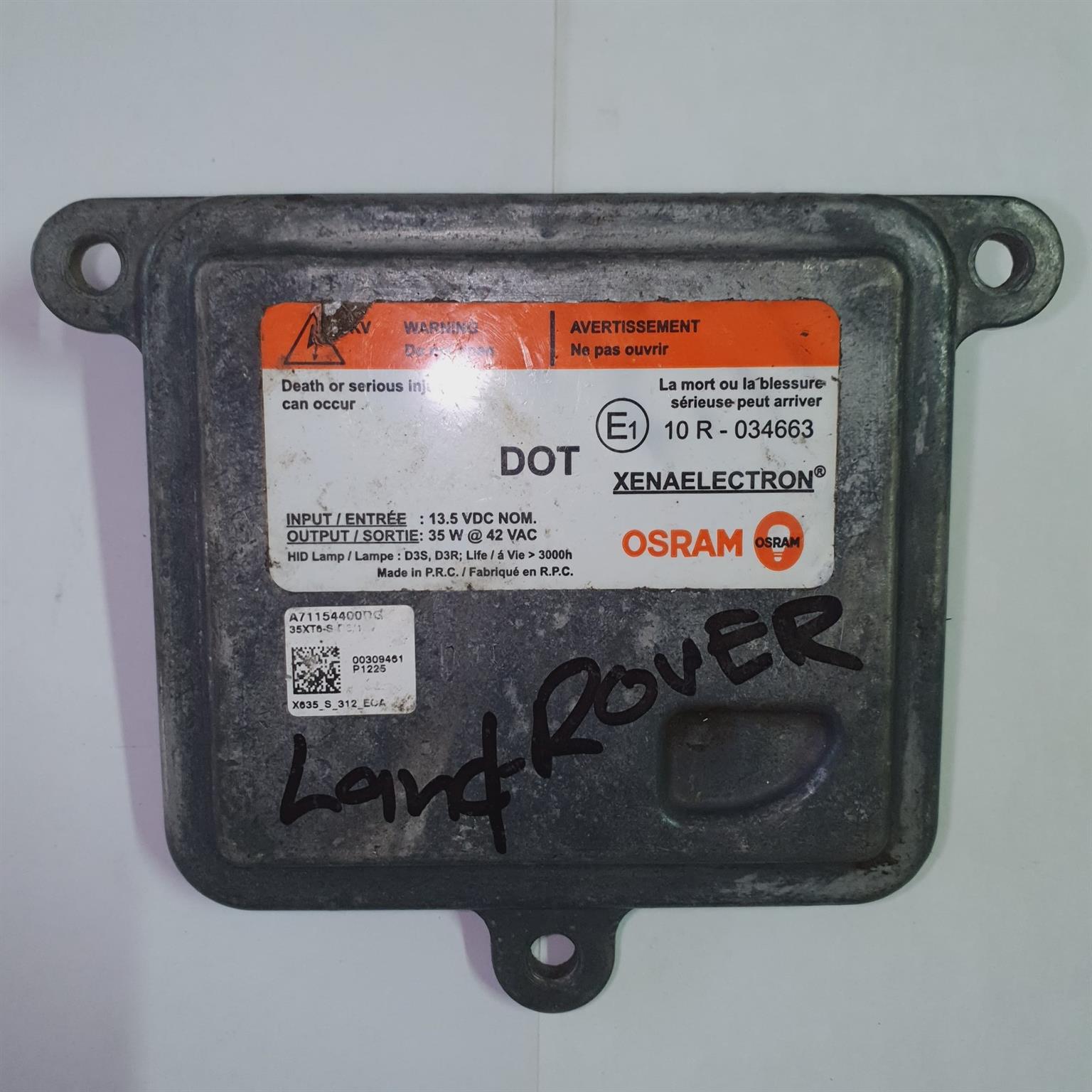 RANGE ROVER EVOQUE OSRAM HID XENON HEADLIGHT BALLAST (2012-2014) - Private Seller RANGE ROVER EVOQUE OSRAM HID XENON HEADLIGHT BALLAST (2012-2014) - Private Seller