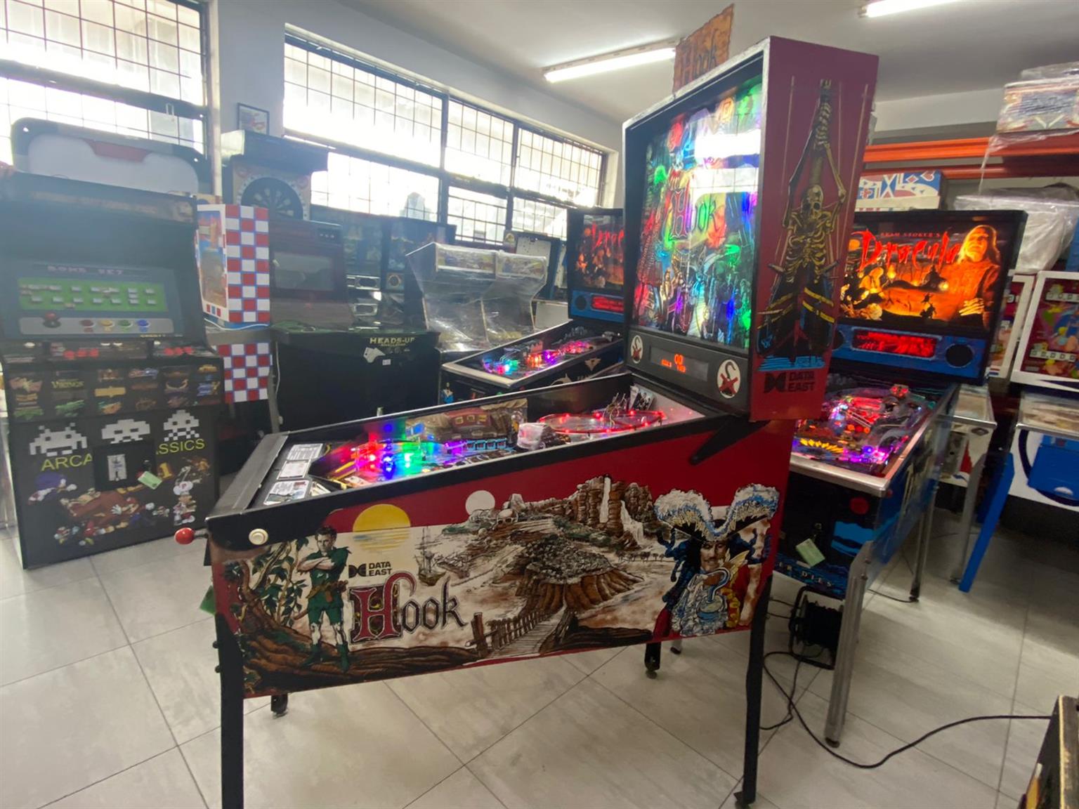 Hook pinball machine by DATA EAST , available for sale