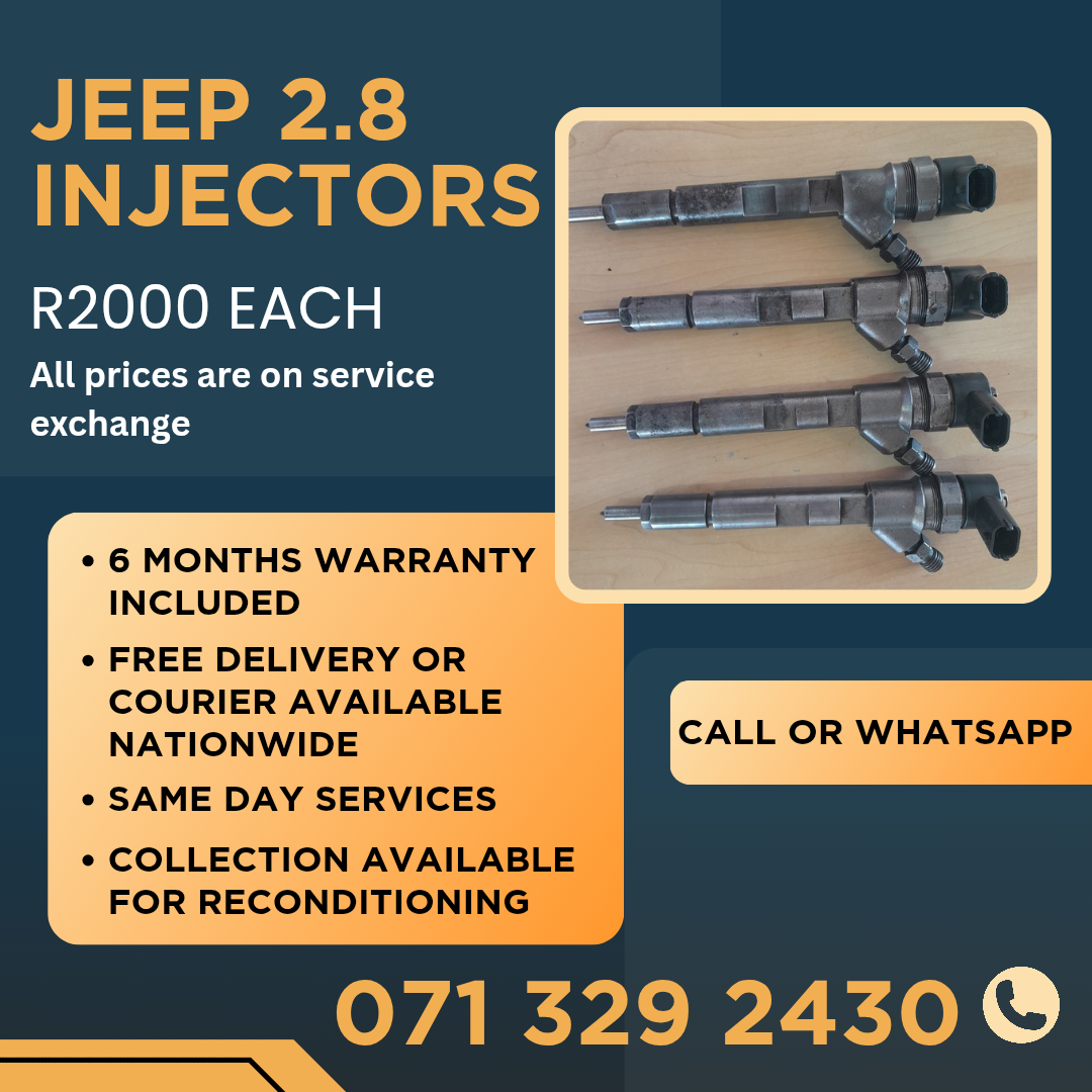 JEEP 2.8 DIESEL INJECTORS FOR SALE WITH WARRANTY - Private Seller JEEP 2.8 DIESEL INJECTORS FOR SALE WITH WARRANTY - Private Seller
