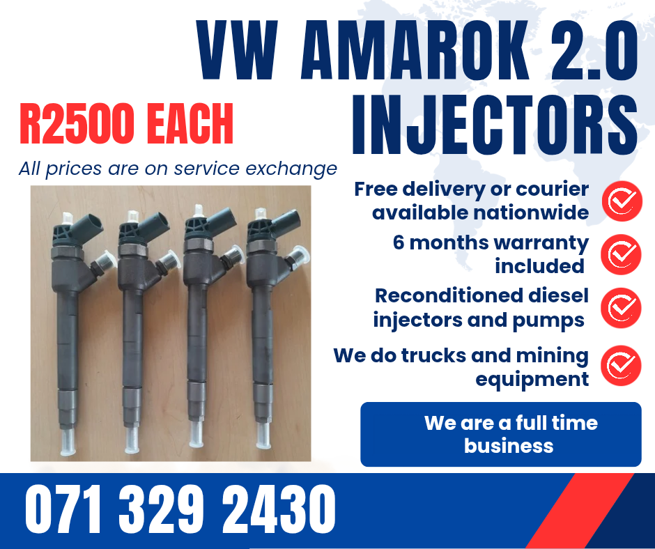 VW AMAROK 2.0 INJECTORS FOR SALE WITH WARRANTY INCLUDED - Private Seller VW AMAROK 2.0 INJECTORS FOR SALE WITH WARRANTY INCLUDED - Private Seller