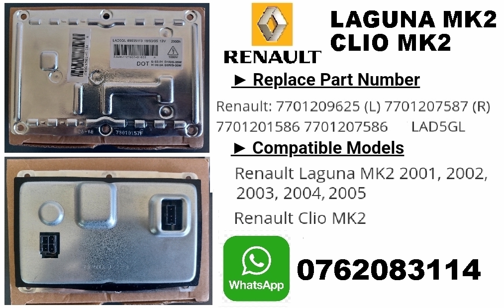 Renault Clio Mk2 / Laguna Mk2 Headlight Xenon ballast module