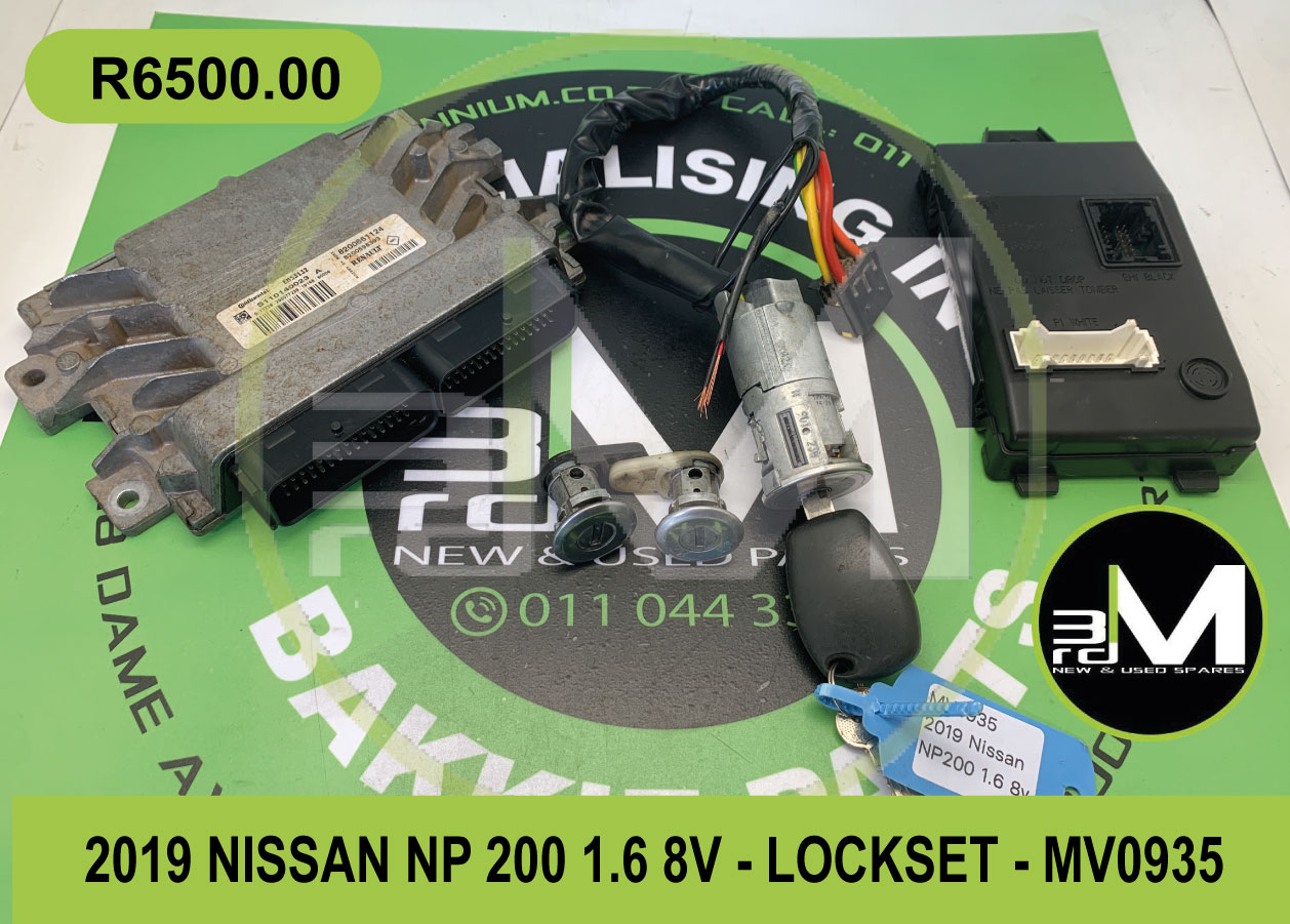 LOCKSET - NISSAN NP200 1.6 8V - Private Seller LOCKSET - NISSAN NP200 1.6 8V - Private Seller