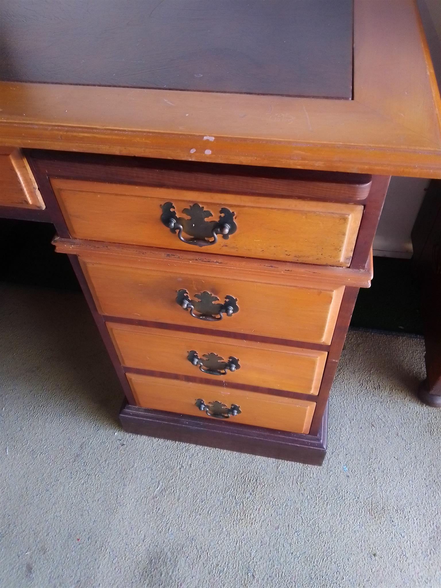 Antique Teak office desk