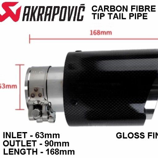 Akrapovic exhaust tip tail pipe