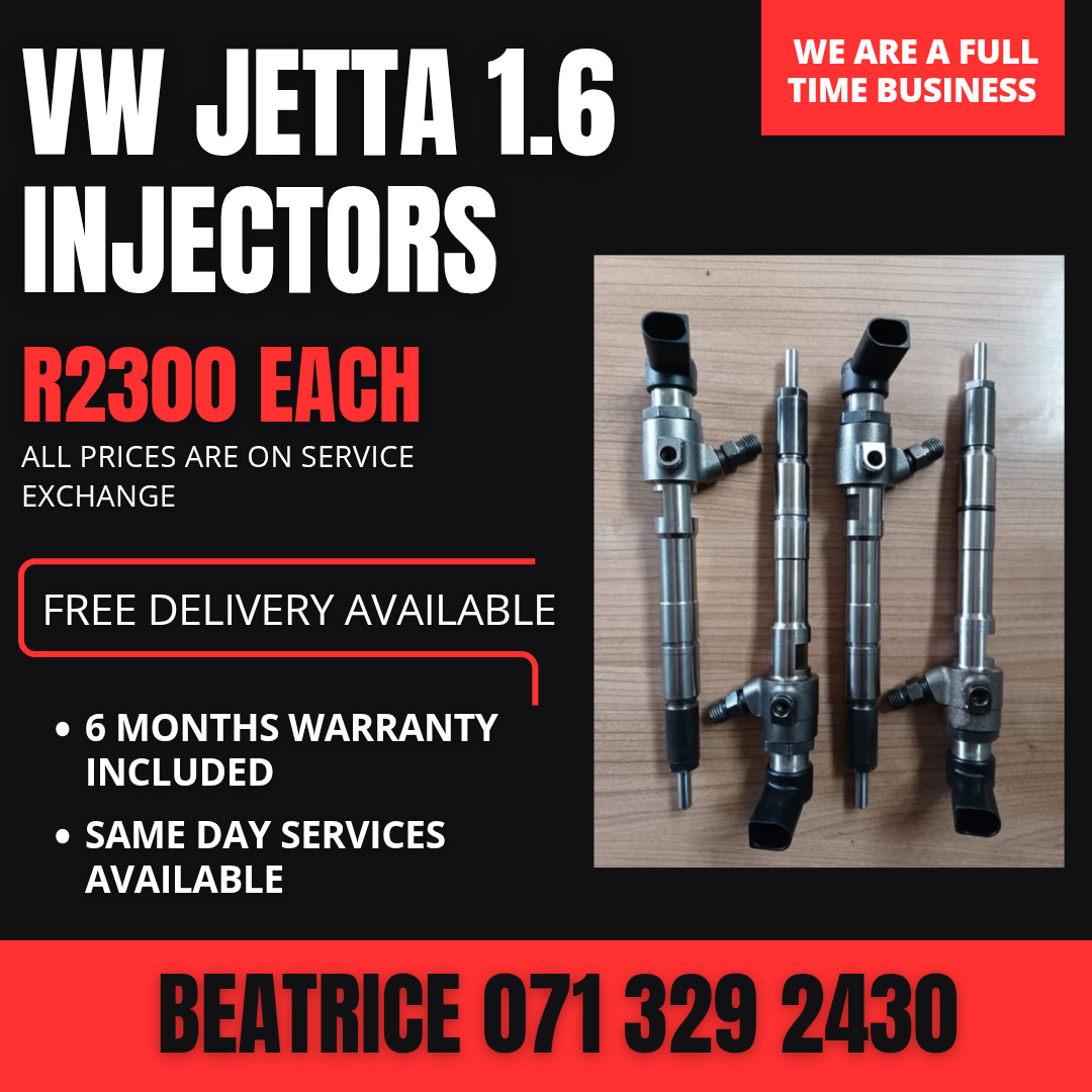 VW JETTA 1.6 DIESEL INJECTORS FOR SALE WITH WARRANTY - Private Seller VW JETTA 1.6 DIESEL INJECTORS FOR SALE WITH WARRANTY - Private Seller