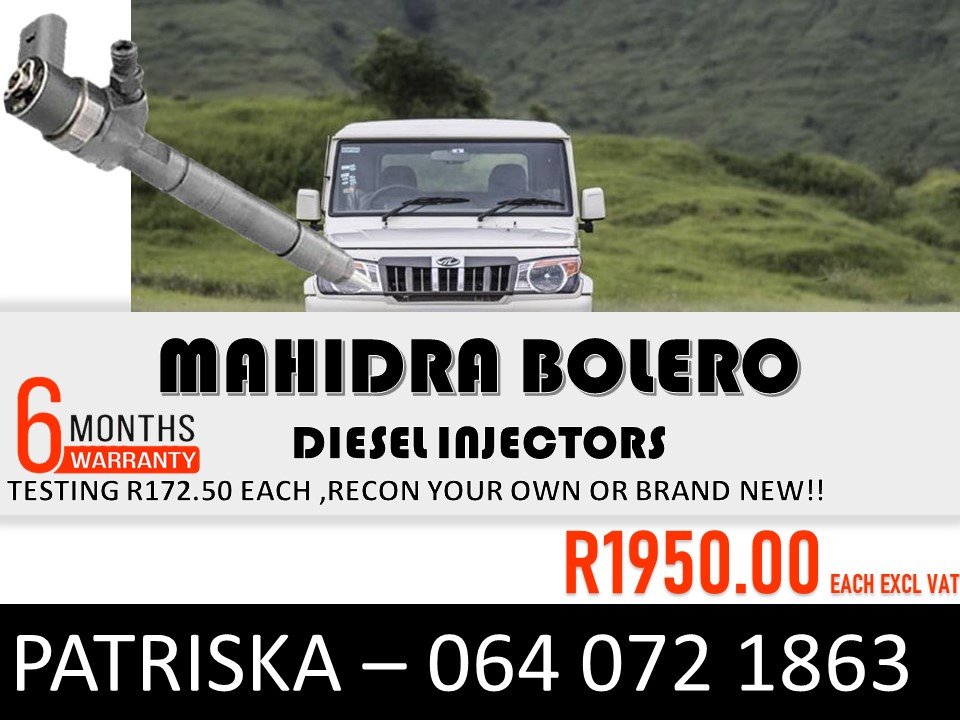 INJECTORS FOR MAHINDRA BOLERO FOR SALE - Private Seller INJECTORS FOR MAHINDRA BOLERO FOR SALE - Private Seller