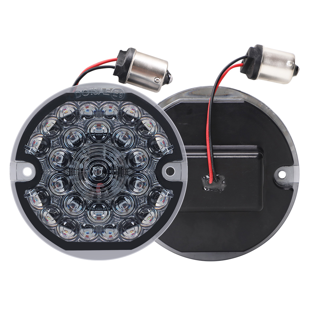LED360 Running Light-All LEDs Lighting/Brake Light (85mm Red Lighting) – pair