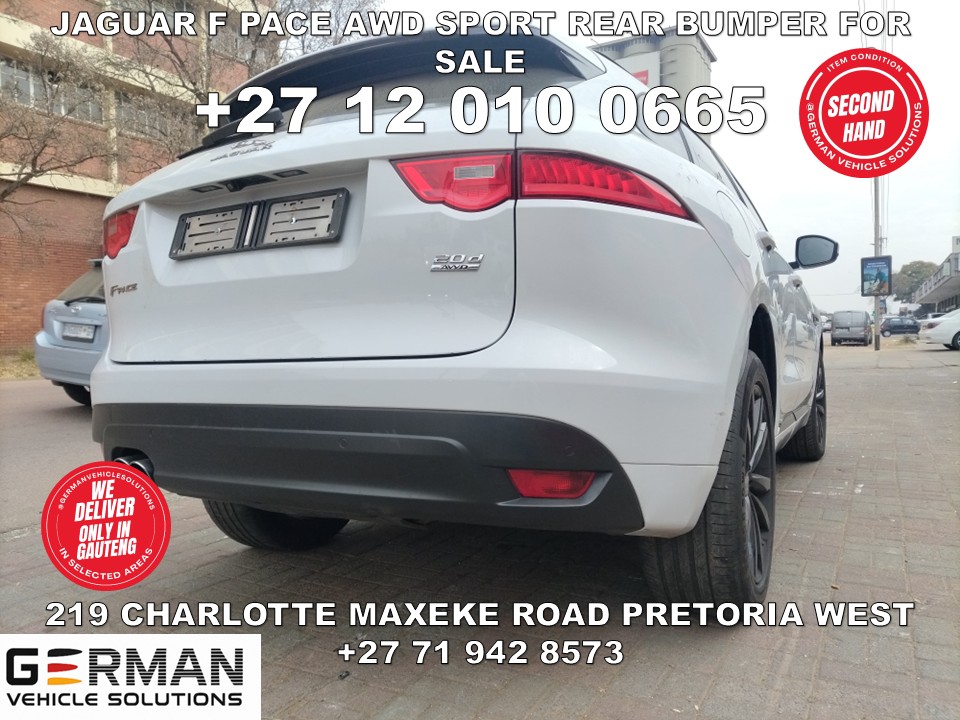 Jaguar F Pace rear bumper for sale 2018 white - Private Seller Jaguar F Pace rear bumper for sale 2018 white - Private Seller