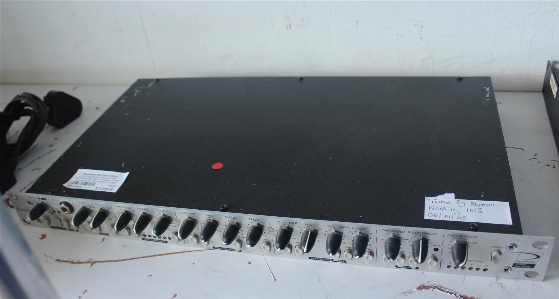 FOCUSRITE PLANTINUM TONE FACTORY PRE-AMP CHANNEL STRIP RACKMOUNT S060958A