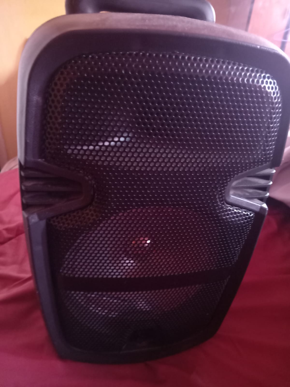 Loud mobile Bluetooth speaker with wheels