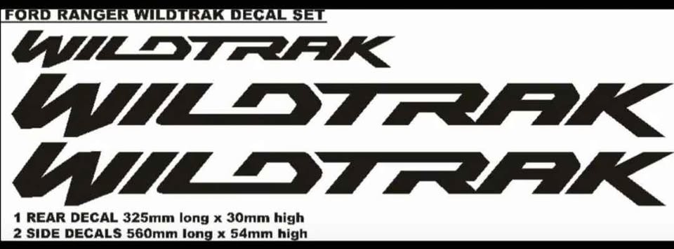 Ford Ranger Wildtrak stickers decals sets - Private Seller